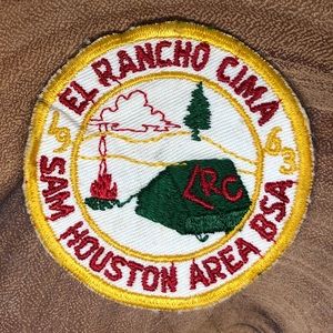 Vintage 60s Boy Scout Camping Patch Texas